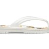 Crocs Crocband Baskılı Parmak Arası Terlik “Beyaz Kahverengi” 205943-94S
