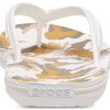 Crocs Crocband Baskılı Parmak Arası Terlik “Beyaz Kahverengi” 205943-94S