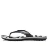 Crocs Crocband Baskılı Parmak Arası Terlik Siyah Beyaz 205943-066