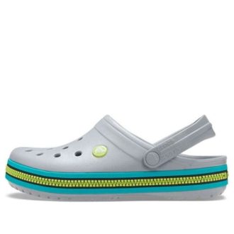 Crocs Crocband Fermuarlı Bantlı Terlik “Gri Aqua” 206594-0GV