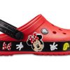 Crocs Crocband Karikatür Mickey Mouse Aşınmaya Dayanıklı Unisex Kırmızı Siyah Sandalet “Kırmızı Siyah” 204936-90H