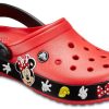 Crocs Crocband Karikatür Mickey Mouse Aşınmaya Dayanıklı Unisex Kırmızı Siyah Sandalet “Kırmızı Siyah” 204936-90H
