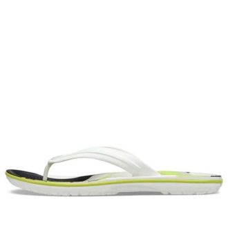Crocs Crocband Parmak Arası Terlik “Beyaz Yeşil Siyah” 206592-94S