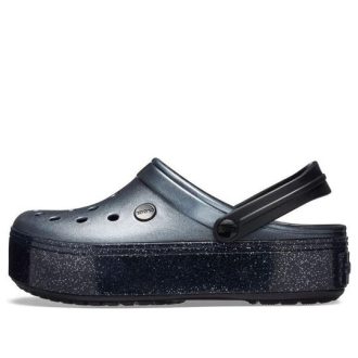 Crocs Crocband Platform Metalik Ayakkabı “Siyah” 205912-002