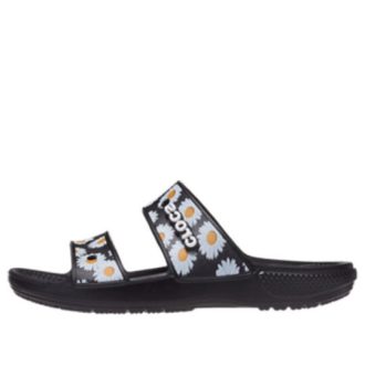Crocs Daisy Hafif Aşınmaya Dayanıklı Spor Terlikleri Unisex Siyah Beyaz 207284-0ZI