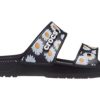 Crocs Daisy Hafif Aşınmaya Dayanıklı Spor Terlikleri Unisex Siyah Beyaz 207284-0ZI