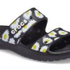 Crocs Daisy Hafif Aşınmaya Dayanıklı Spor Terlikleri Unisex Siyah Beyaz 207284-0ZI