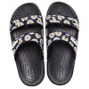 Crocs Daisy Hafif Aşınmaya Dayanıklı Spor Terlikleri Unisex Siyah Beyaz 207284-0ZI