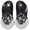 Crocs Disco Classic Astarlı Disko Simli Terlik “Siyah Beyaz” 208075-0ZS