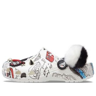 Crocs Disney x Crocs Desenli Unisex Beyaz Sandaletler 207401-100