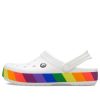 Crocs Gökkuşağı Beyaz Sandaletler 206361-94S