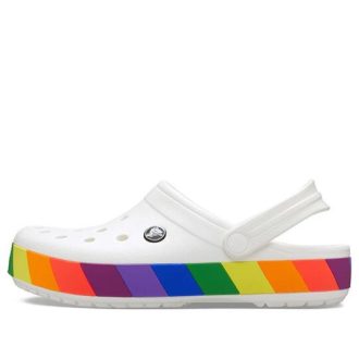 Crocs Gökkuşağı Beyaz Sandaletler 206361-94S