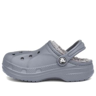 Crocs (GS) Baya Astarlı Terlikler “Kömür” 207500-00Q