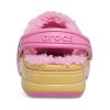 Crocs (GS) Baya Baskılı Astarlı Terlik “Pembe Limonata Çok Renkli” 205888-6SO