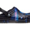 Crocs (GS) Baya Lined Fuzzy-Strap Galaxy Clogs “Siyah Çok Renkli” 207654-0C4