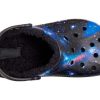 Crocs (GS) Baya Lined Fuzzy-Strap Galaxy Clogs “Siyah Çok Renkli” 207654-0C4