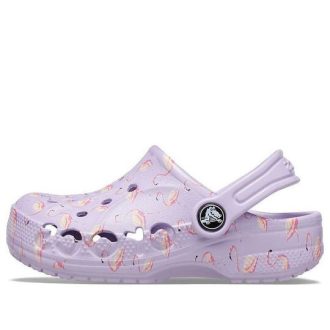 Crocs (GS) Baya Mevsimlik Baskılı Ayakkabı “Mor” 206180-530