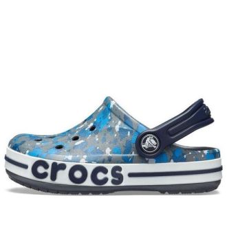 Crocs (GS) Bayaband Baskılı Ayakkabı “Mavi Gri” 205810-025