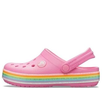 Crocs (GS) Crocband Gökkuşağı Simli Ayakkabı “Pembe” 206151-669