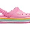 Crocs (GS) Crocband Gökkuşağı Simli Ayakkabı “Pembe” 206151-669