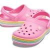 Crocs (GS) Crocband Gökkuşağı Simli Ayakkabı “Pembe” 206151-669