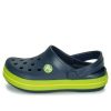 Crocs (GS) Crocband Kesim Detaylı Yuvarlak Burunlu Takunya “Lacivert Yeşil” 204537-4K6