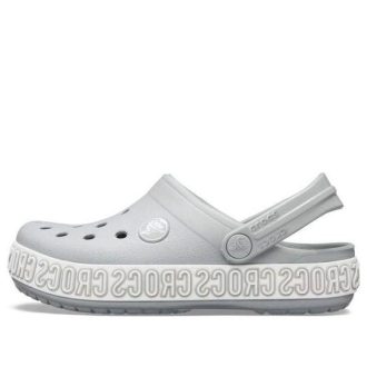Crocs (GS) Crocband Logo Mania Terlik “Gri Gümüş” 205992-00J