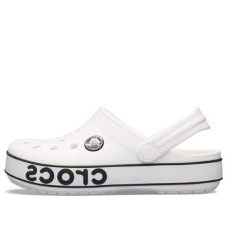 Crocs (GS) Crocband Logolu Terlik “Beyaz Siyah” 206022-103