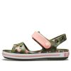 Crocs (GS) Crocband Mevsimlik Grafik Sandaletler “Yeşil Pembe” 205765-737