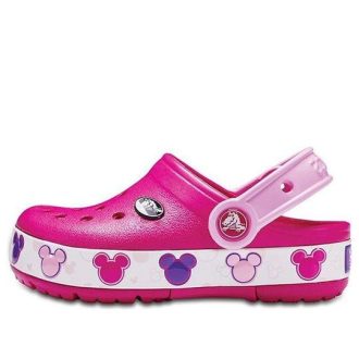 Crocs (GS) Crocband Mickey Fun Lab Lights Terlik “Pembe Beyaz” 204994-6X0