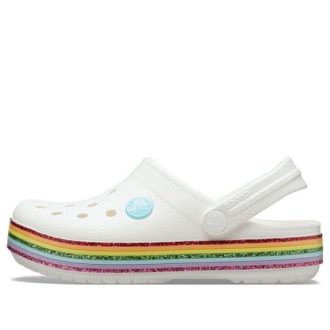 Crocs (GS) Crocband Rainbow Ayakkabı “Beyaz Çok Renkli” 206751-100