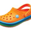 Crocs (GS) Crocband Rainbow Bantlı Takunya “Turuncu Mavi” 205205-80O