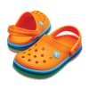 Crocs (GS) Crocband Rainbow Bantlı Takunya “Turuncu Mavi” 205205-80O
