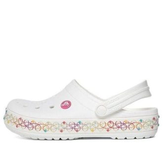 Crocs (GS) Crocband Stretch Kolye Clog “Beyaz Çok Renkli” 208269-94S