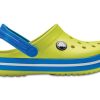 Crocs (GS) Crocband Yuvarlak Burunlu Ayakkabı “Sarı Mavi” 204537-73E