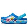 Crocs (PS) Funny Shark Küçük Crocs Outdoor Düz Topuklu Plaj Spor Mavi Sandaletler 206704-4JL