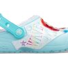 Crocs (GS) Fun Lab Disney Küçük Denizkızı Terlikleri “Gök Mavisi Beyaz” 206281-4O9