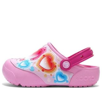 Crocs (GS) Fun Lab Heart Lights Ayakkabı “Pembe Mavi” 205648-6I2