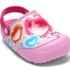 Crocs (GS) Fun Lab Heart Lights Ayakkabı “Pembe Mavi” 205648-6I2