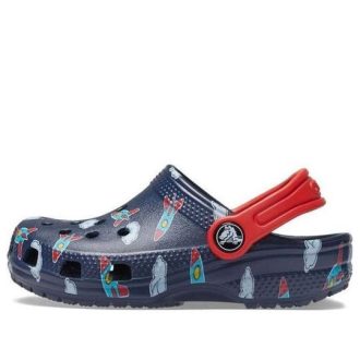 Crocs (GS) Iconic Hafif Bilek Askılı Takunya “Mavi Kırmızı” 207321-410