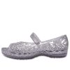Crocs (GS) Isabella Glitter Açık Burunlu Sandaletler “Gümüş” 202602-040