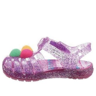 Crocs (GS) Isabella Simli Düz Sandaletler “Mor Pembe” 205038-518