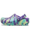 Crocs (GS) Klasik Astarlı Mermer Desenli Takunya “Neon Mor Çok Renkli” 207238-573