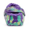 Crocs (GS) Klasik Astarlı Mermer Desenli Takunya “Neon Mor Çok Renkli” 207238-573