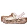 Crocs (GS) Klasik Astarlı Simli Ayakkabı “Altın Pembe” 207462-2UB