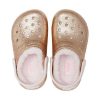 Crocs (GS) Klasik Astarlı Simli Ayakkabı “Altın Pembe” 207462-2UB