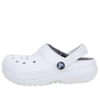 Crocs (GS) Klasik Astarlı Tığ Ayakkabısı “Beyaz” 207010-10M