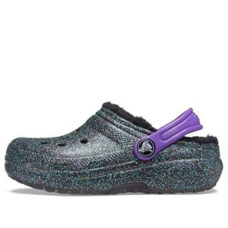 Crocs (GS) Klasik Astarlı Takunya “Siyah Mor Parıltılar” 205937-9BD
