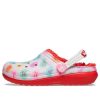 Crocs (GS) Klasik Astarlı Yükseltilmiş Sweethearts Takunya “Kırmızı Beyaz” 207738-119