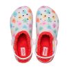 Crocs (GS) Klasik Astarlı Yükseltilmiş Sweethearts Takunya “Kırmızı Beyaz” 207738-119